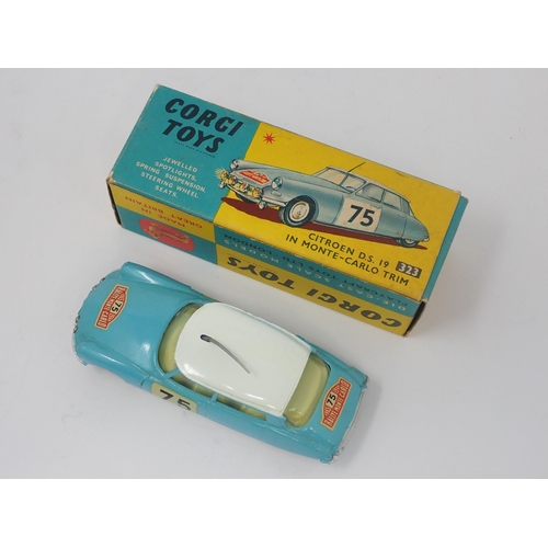 1197 - A boxed Corgi Toys No.323 Monte-Carlo Citroen D.S.19