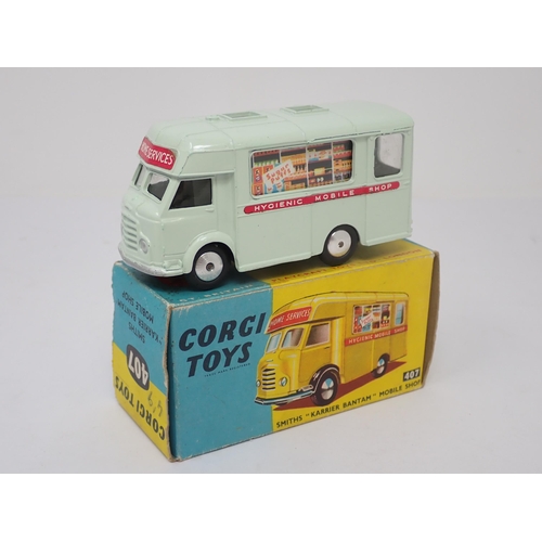 1216 - A boxed Corgi Toys No.407 Smiths 'Karrier Bantam' Mobile Shop