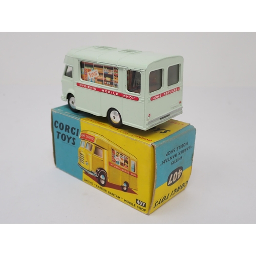 1216 - A boxed Corgi Toys No.407 Smiths 'Karrier Bantam' Mobile Shop