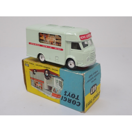 1216 - A boxed Corgi Toys No.407 Smiths 'Karrier Bantam' Mobile Shop