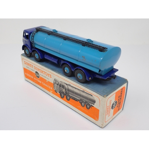 1223 - A boxed Dinky Supertoys No.504 two tone blue Foden 14-Ton Tanker