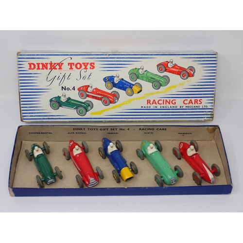 1240 - A boxed Dinky Toys No.4 Racing Cars Gift Set