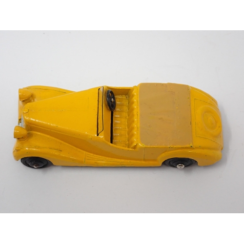 1242 - A Dinky Toys 38B yellow Sunbeam Talbot Sports