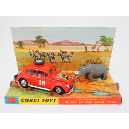 1253 - A boxed Corgi Toys No.256 Volkswagen 1200 in East African Safari Trim