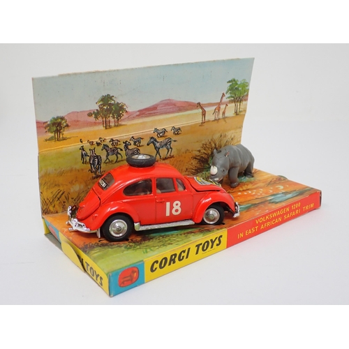 1253 - A boxed Corgi Toys No.256 Volkswagen 1200 in East African Safari Trim