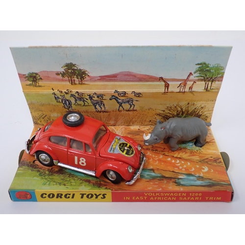 1253 - A boxed Corgi Toys No.256 Volkswagen 1200 in East African Safari Trim