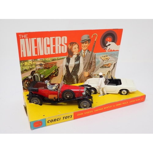 1256 - A boxed Corgi Toys No.40 'The Avengers' Gift Set with original umbrellas