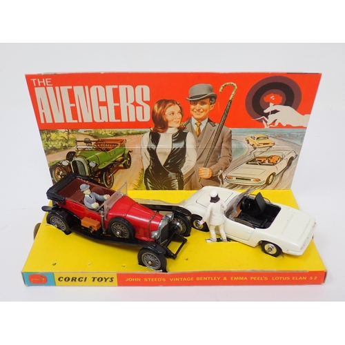 1256 - A boxed Corgi Toys No.40 'The Avengers' Gift Set with original umbrellas