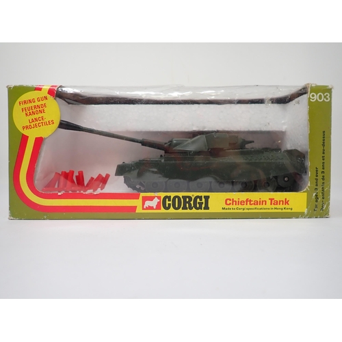 1259 - A boxed Corgi Toys No.903 Chieftain Tank with shells