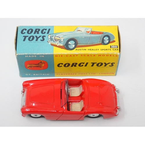 1260 - A boxed Corgi Toys No.300 red Austin Healey Sports