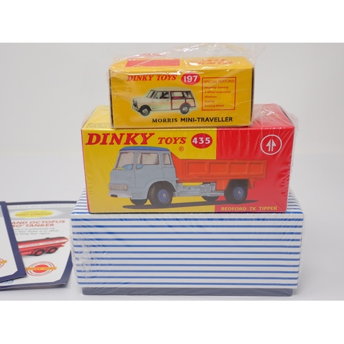 1261 - A boxed and sealed Atlas Dinky Toys No.435 Bedford TK Tipper, No.920 Guy Van 'Heinz', No.197 Morris ... 