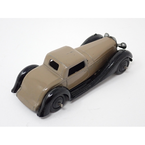 1264 - A Dinky Toys No.36B brown and black Bentley