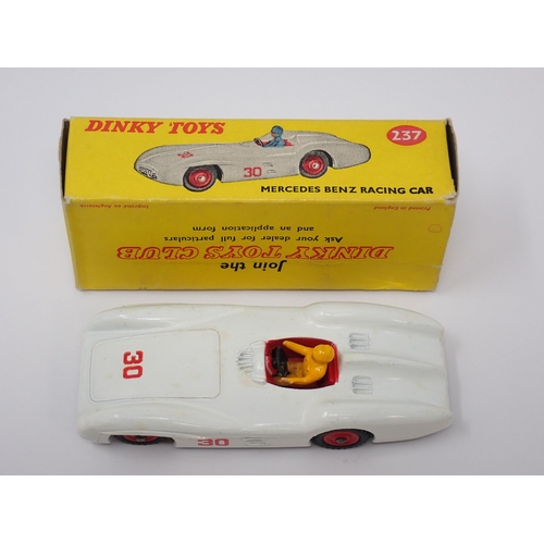 1273 - A boxed Dinky Toys No.237 Mercedes Benz Racing Car with plastic hubs