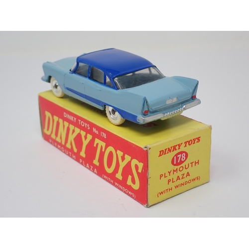 1275 - A boxed Dinky Toys No.178 two tone blue Plymouth Plaza