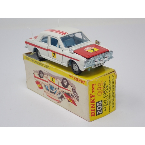 1279 - A boxed Dinky Toys No.205 Lotus Cortina Rally Car