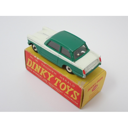 1281 - A boxed Dinky Toys No.189 green Triumph Herald