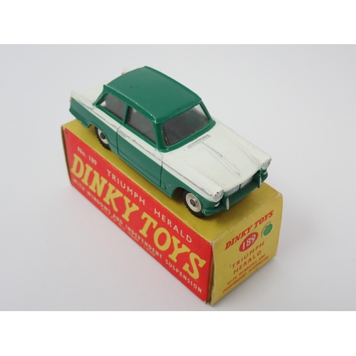 1281 - A boxed Dinky Toys No.189 green Triumph Herald