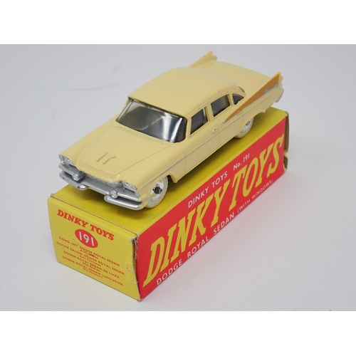 1282 - A boxed Dinky Toys No.191 cream Dodge Royal Sedan