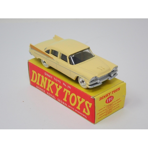 1282 - A boxed Dinky Toys No.191 cream Dodge Royal Sedan