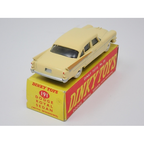 1282 - A boxed Dinky Toys No.191 cream Dodge Royal Sedan