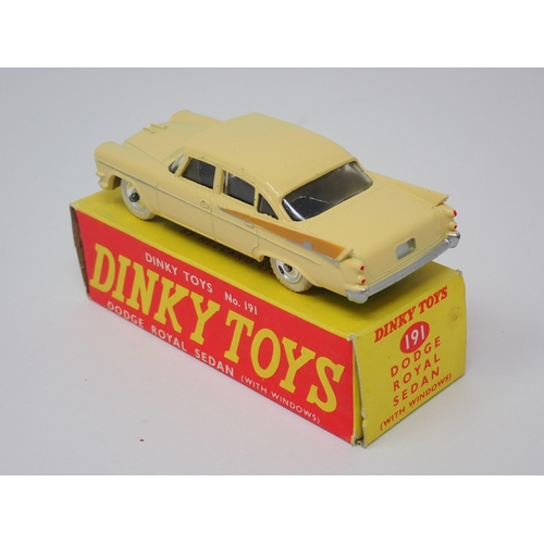 1282 - A boxed Dinky Toys No.191 cream Dodge Royal Sedan