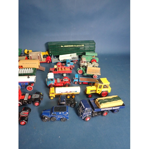 1298 - Two boxes of unboxed Corgi Cars, Vans and Lorries