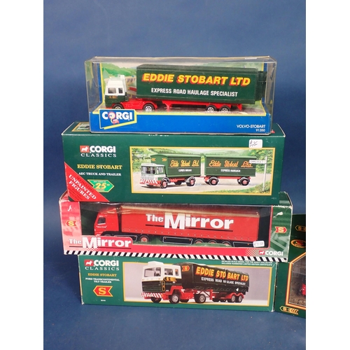 1306 - Six boxed Corgi Classics Eddie Stobart Lorries