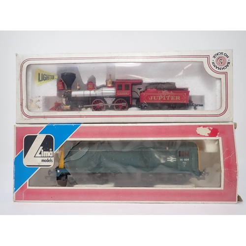 1321 - A boxed Bachmann H0 Scale American 4-4-0 Central Pacific 'Jupiter' Locomotive and a boxed Lima 00 ga... 