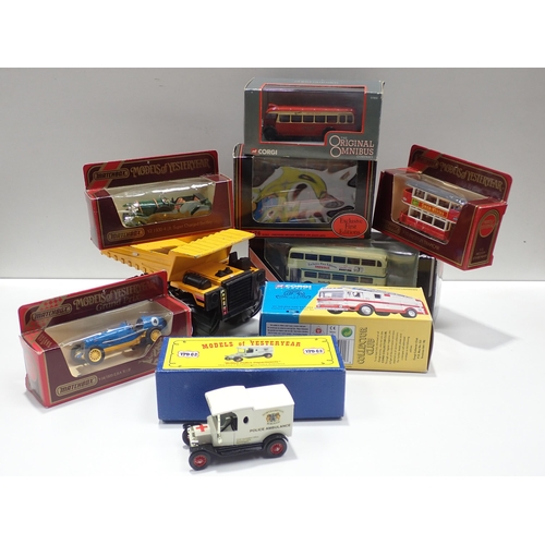 1360 - Two boxes of diecast Models including Models of Yesteryear, Corgi Classics, Polistil and Exclusive F... 