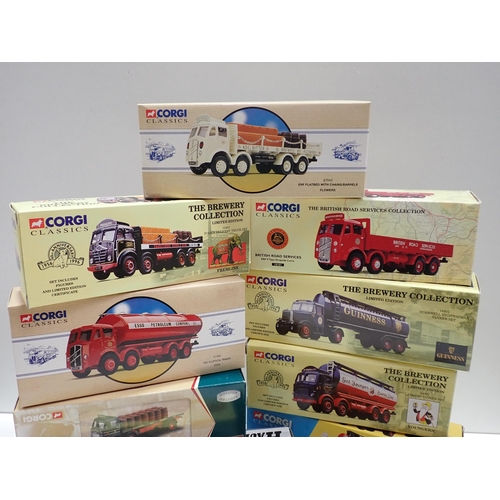 1365 - Eleven boxed Corgi Classics commercial vehicles including ERF Elliptical Tanker, Scammel Highwayman ... 