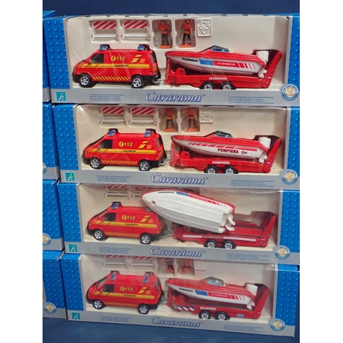 1412 - Eight boxed Cararama Fire Rescue Boat Sets