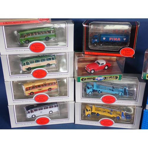 1420 - A box of Exclusive First Edition, Lledo and other boxed Vehicles