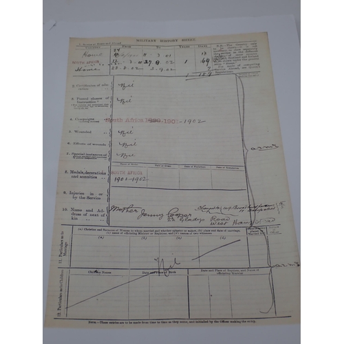 1478 - A Queens South Africa Medal to 34335 Pte. M.H.A. Cooper 53rd Company Imperial Yeomanry with Bars, Ca... 