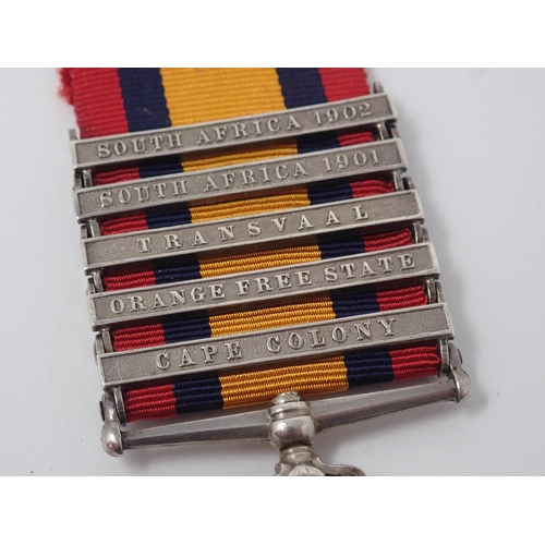 1478 - A Queens South Africa Medal to 34335 Pte. M.H.A. Cooper 53rd Company Imperial Yeomanry with Bars, Ca... 