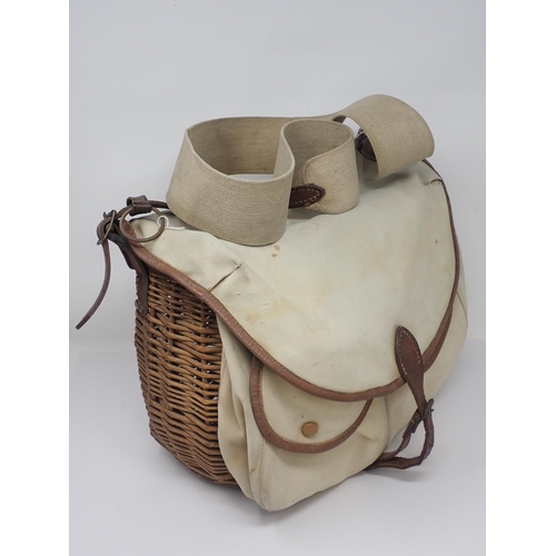 1591 - A Brady of Halesowen 'Conway' combination Fishing Creel dn Bag