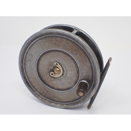 1599 - A Hardy Bros 'Uniqua' 3 5/8in Fly Reel, duplicated Mk2 check, horseshoe latch, smooth brass foot