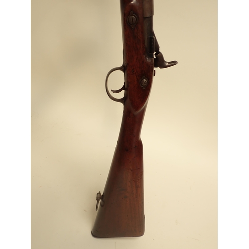 1464 - A two band Snider Artillery Carbine, 23 1/2in barrel rifled with 5 grooves in excellent condition. A... 