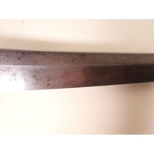 1467 - A Japanese Katana by Ishido Teruhide in WWII military mounts. This smith was descended from the famo... 