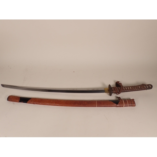 1468 - A Japanese Katana signed Koa Isshin Mantetsu and Showa Kanoto Miharu in Spring 1941. In WWII militar... 