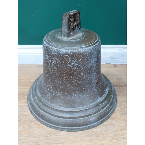 1539 - A bronze steam ship Bell from SS Gorbea Mendi, bares inscribed name 'Gorbea Mendi' (later re-named '... 