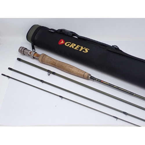 1605 - A Greys GR70 Streamflex 8ft four piece Fly Rod in hard case