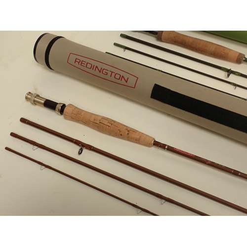 1606 - A Sportfish Purecast 7ft Fly Rod in hard case and a Redington Redfly 8ft 6in Fly Rod