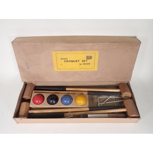 1661 - A boxed Escor Toys Junior Croquet Set