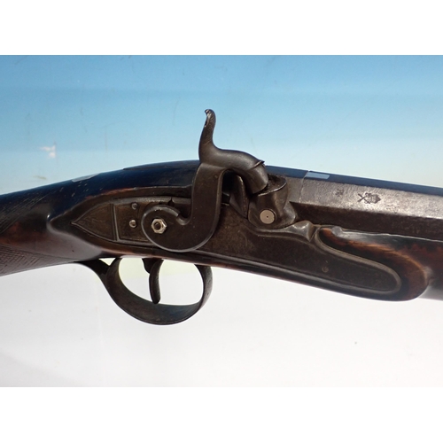 1543 - A c.1780 London made by Griffin & Tow Percussion Sporting Gun converted from a flintlock