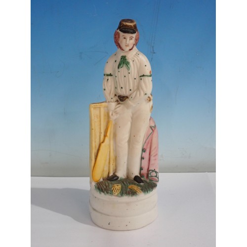 1664 - A Staffordshire Parian Figure of Julius Caesar the Surrey batsman