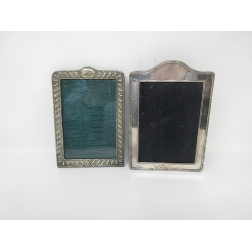 104 - A Victorian silver rectangular Photograph Frame, gadroon embossed, Birmingham 1900, 7 x 5in, and ano... 