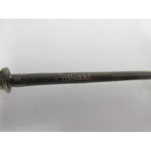 140 - A Victorian silver Telescopic Taper Holder with scroll embossed handle, Chester 1900, 15in