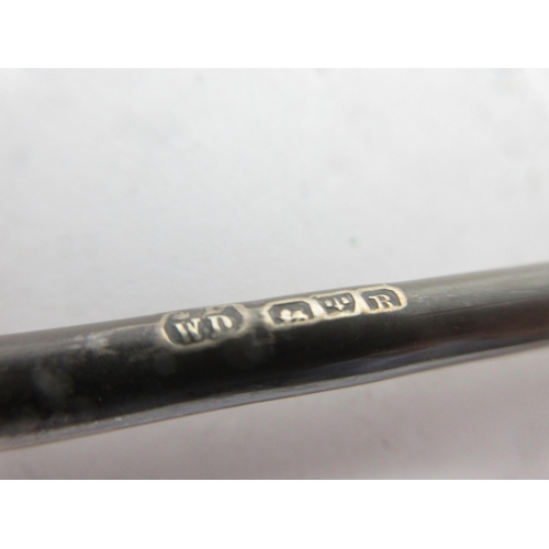 140 - A Victorian silver Telescopic Taper Holder with scroll embossed handle, Chester 1900, 15in