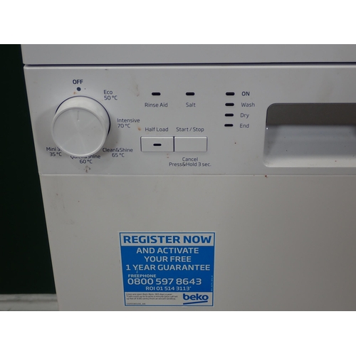 256 - A Beko slimline Dishwasher, passed PAT