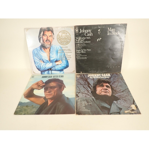 265 - Over 100 12 inch Albums, mainly Rock and Country. Artists include Buddy Holly, Johnny Cash, Judge Dr... 